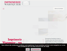 Tablet Screenshot of imprimeriewaroquier.com